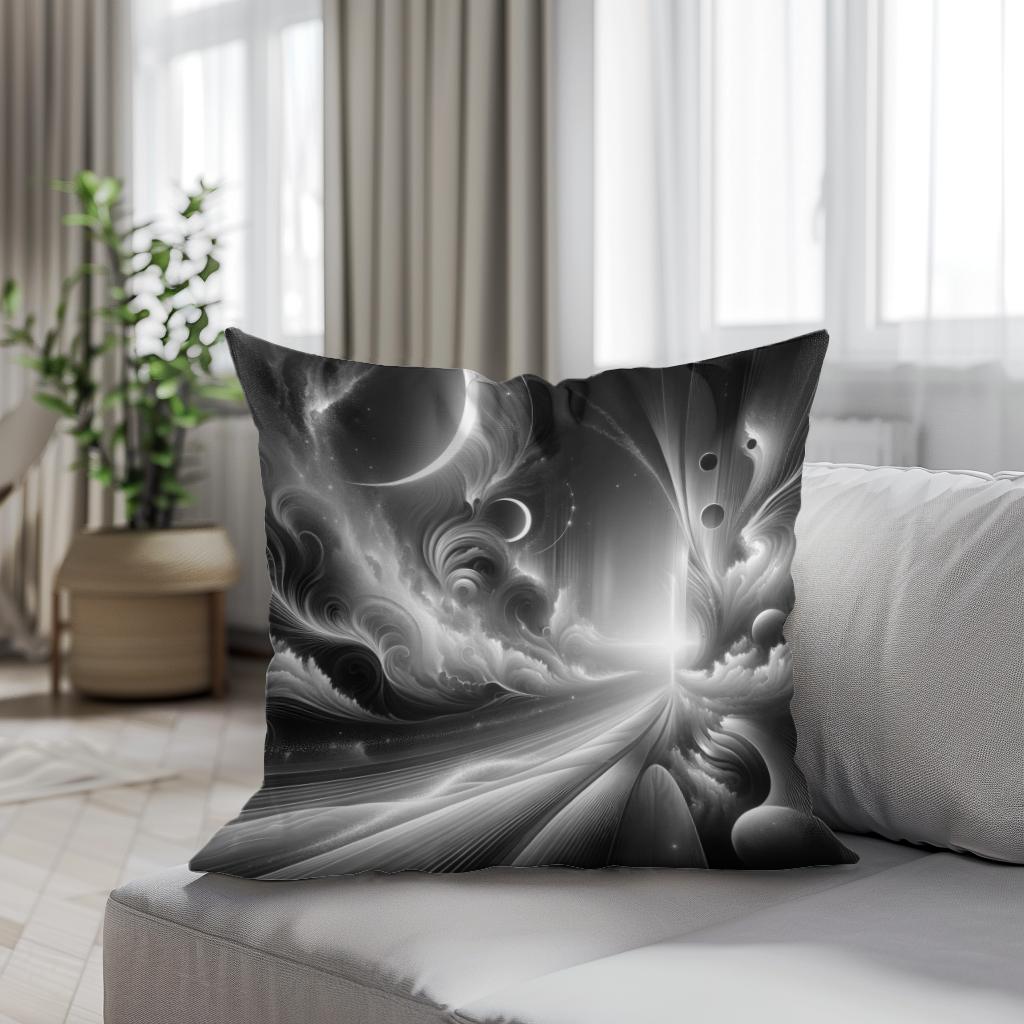 Silver Dreamworld Cotton Cushion
