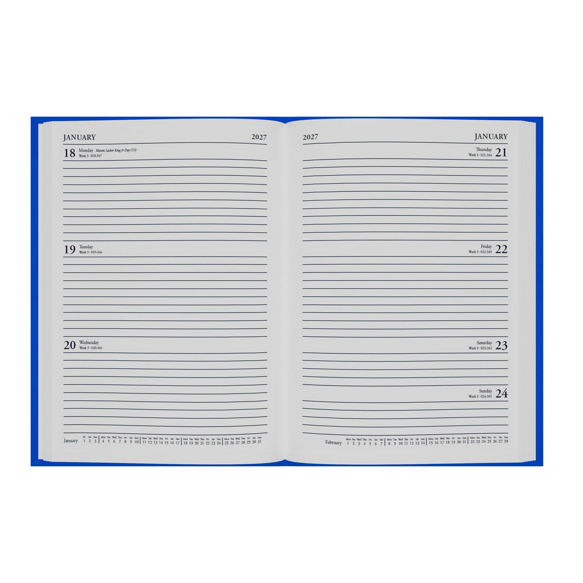 2026-2027 - Mid/Academic Year Planner - 13 Month A5 Week-to-View Diary - Collins Debden Essential Range