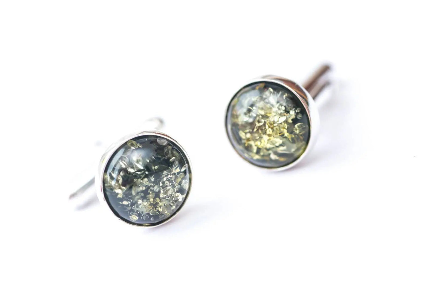 ESSENTIALS Green Amber Cufflinks
