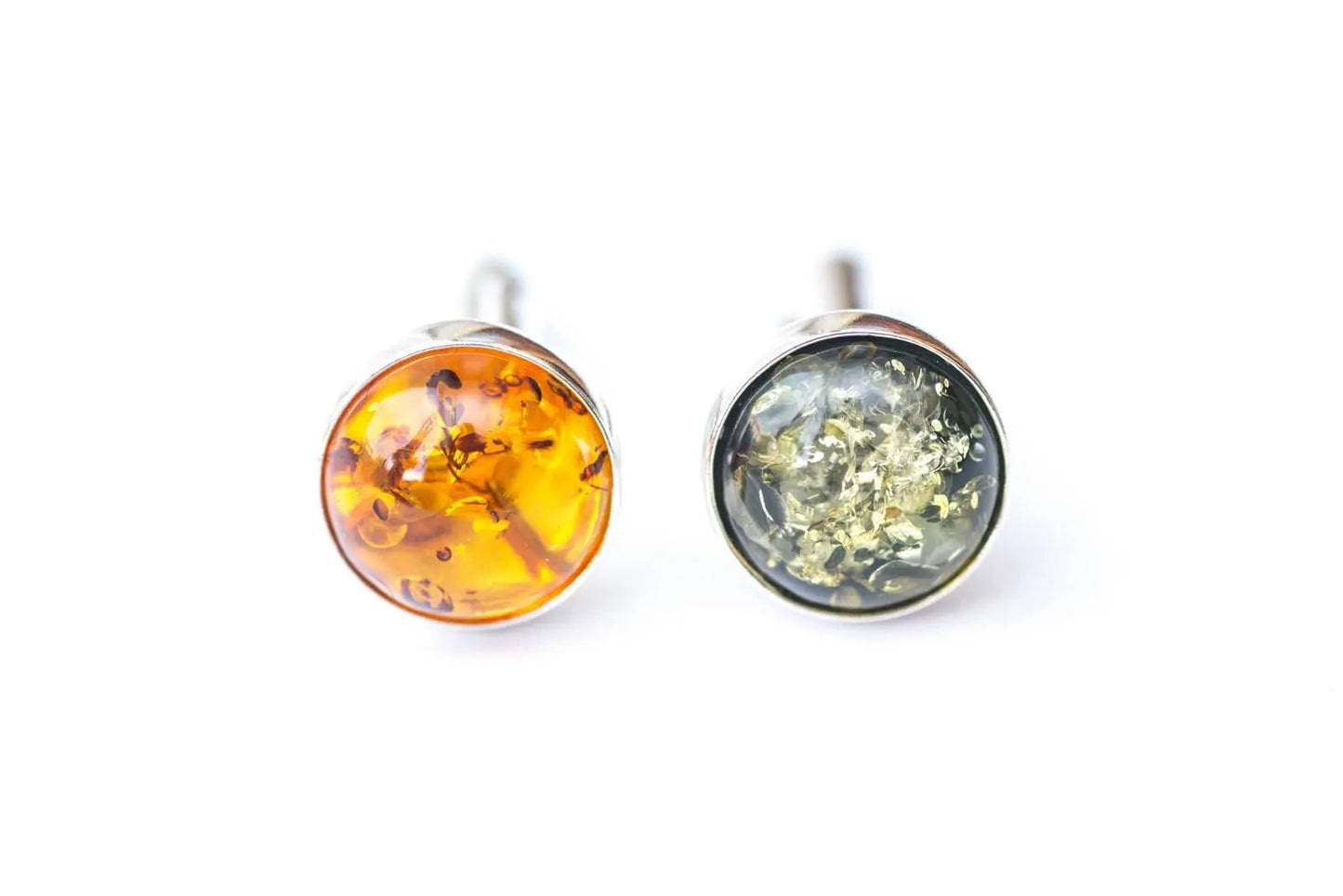 ESSENTIALS Green Amber Cufflinks