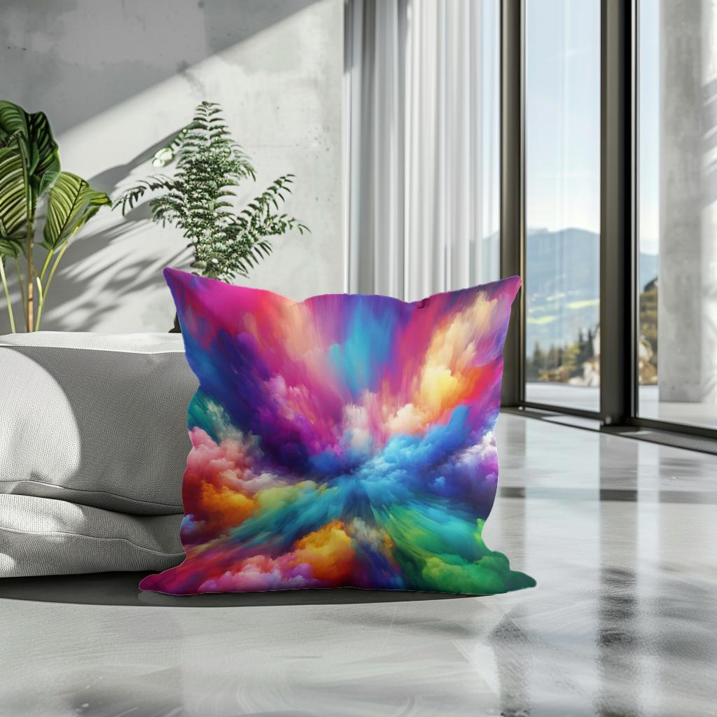 Serene Vibrance Cotton Cushion