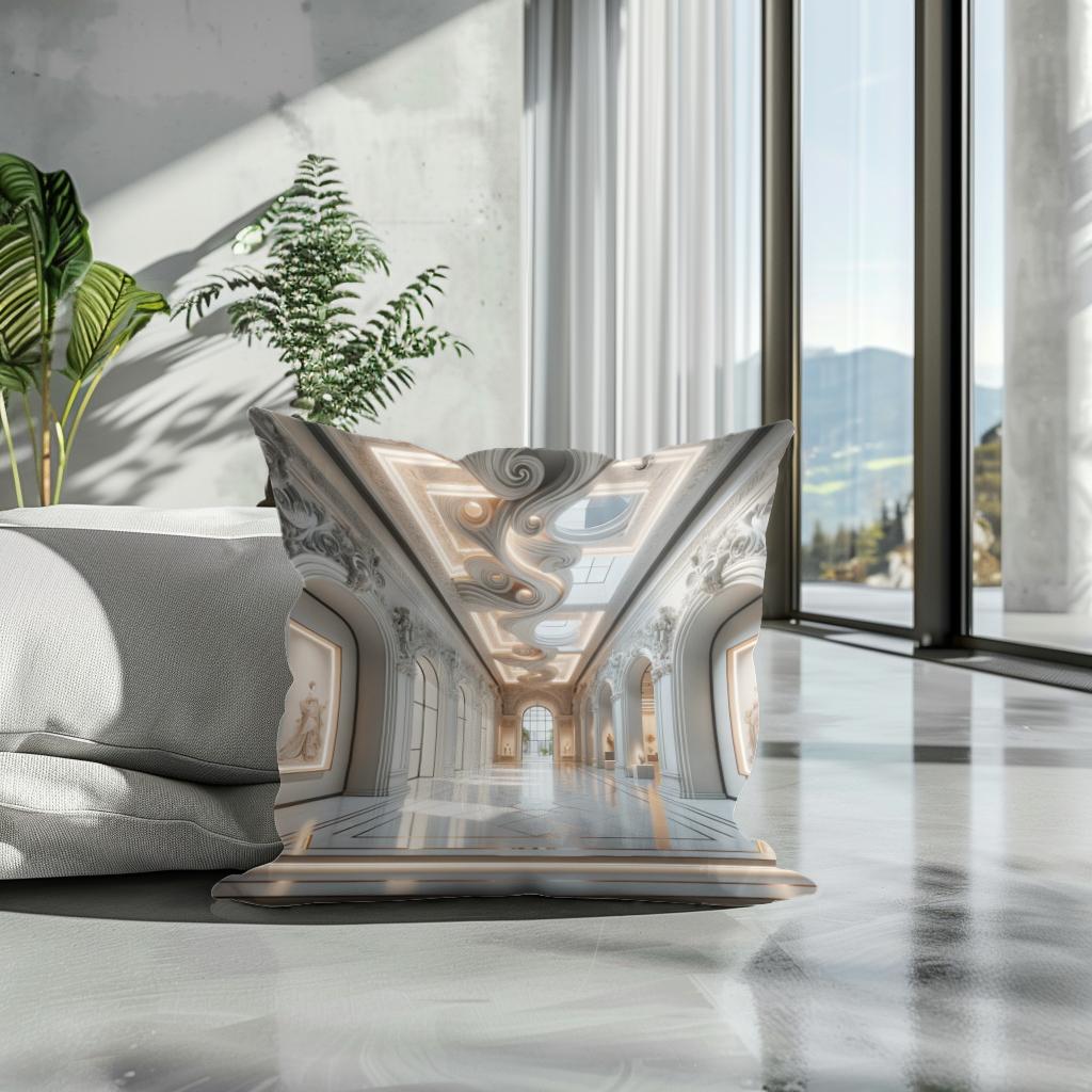 Baroque Minimalism Cotton Cushion