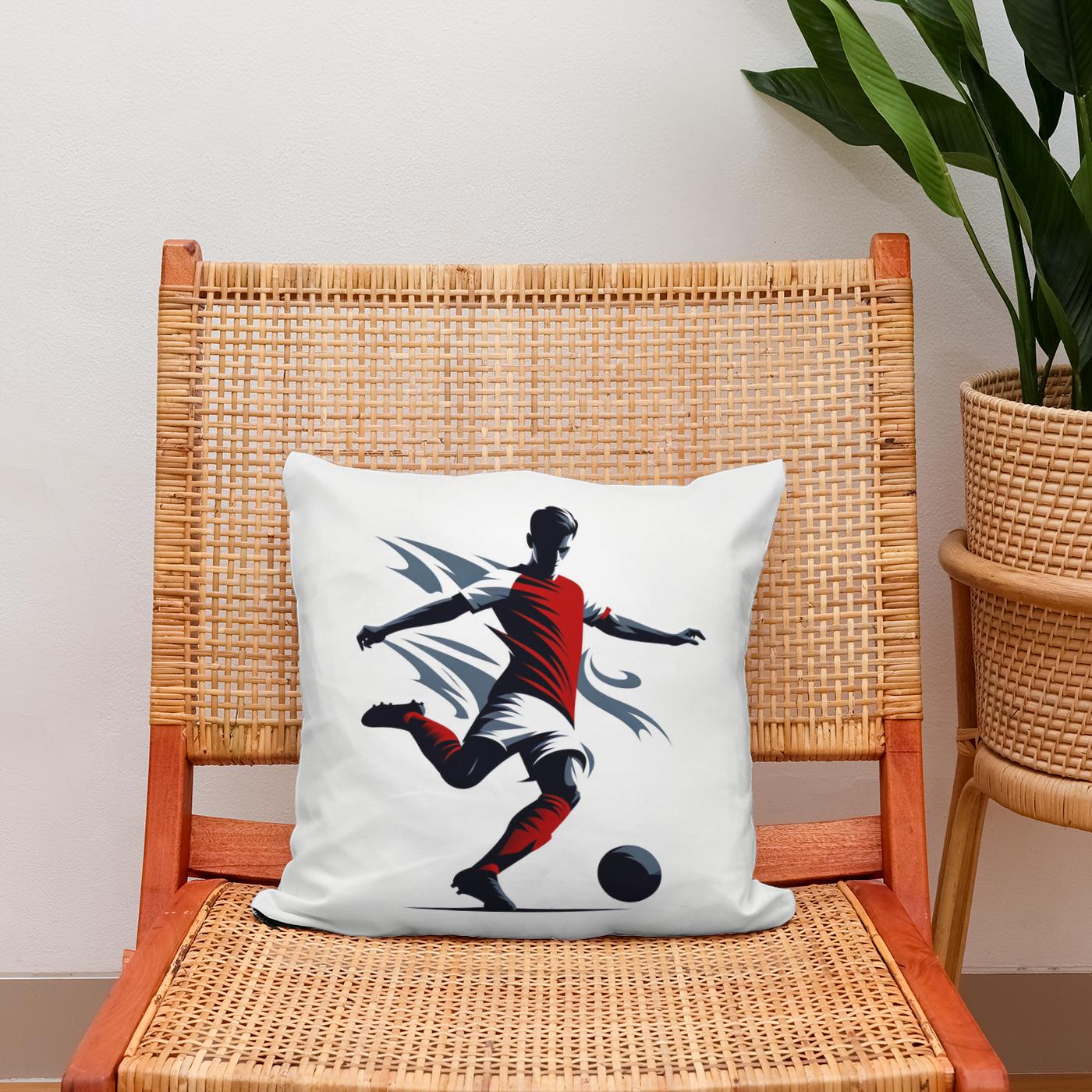 North London Red Cotton Cushion