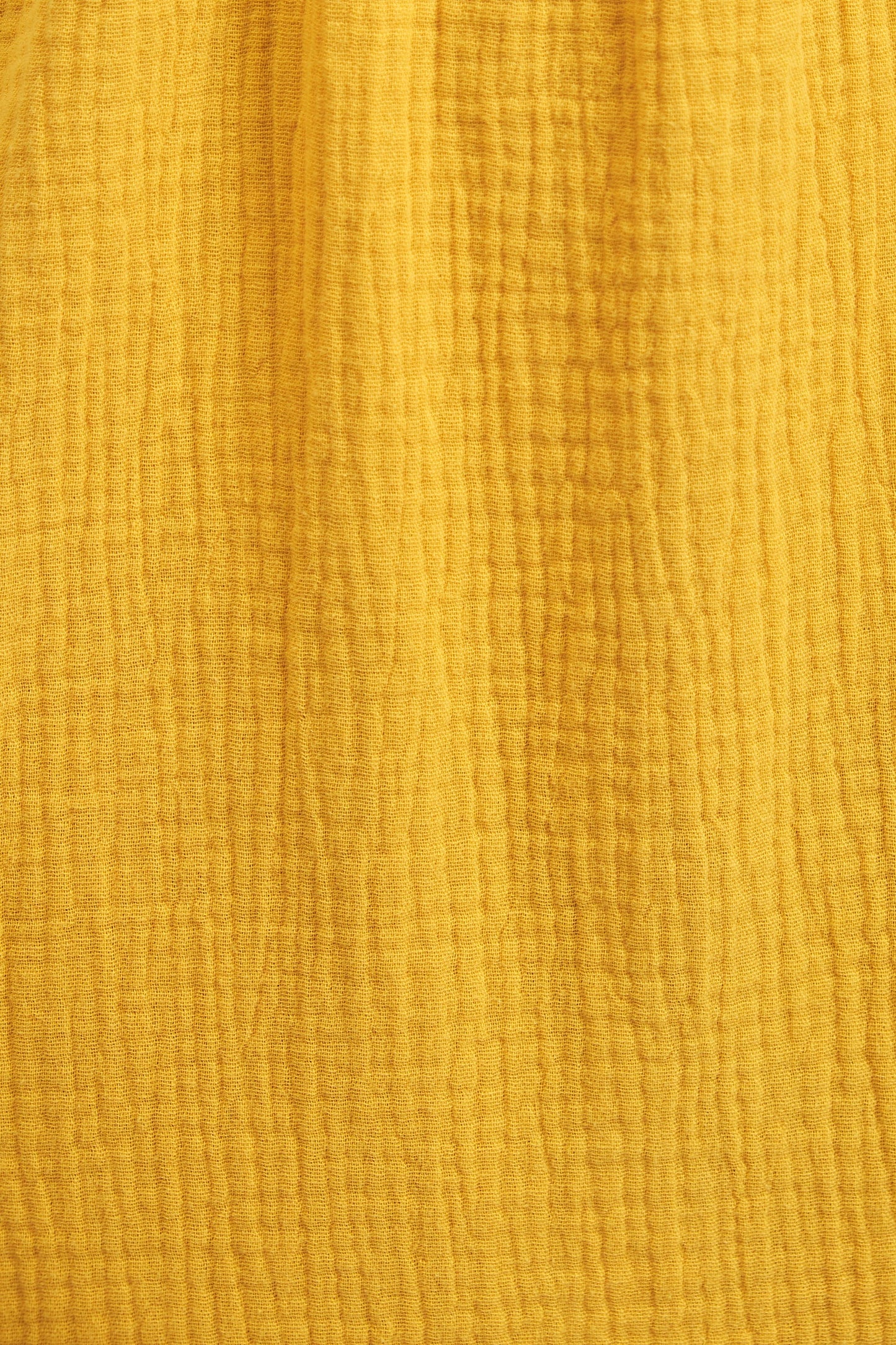 Abinaya Double Gauze Short Sleeved Shirt - Mustard