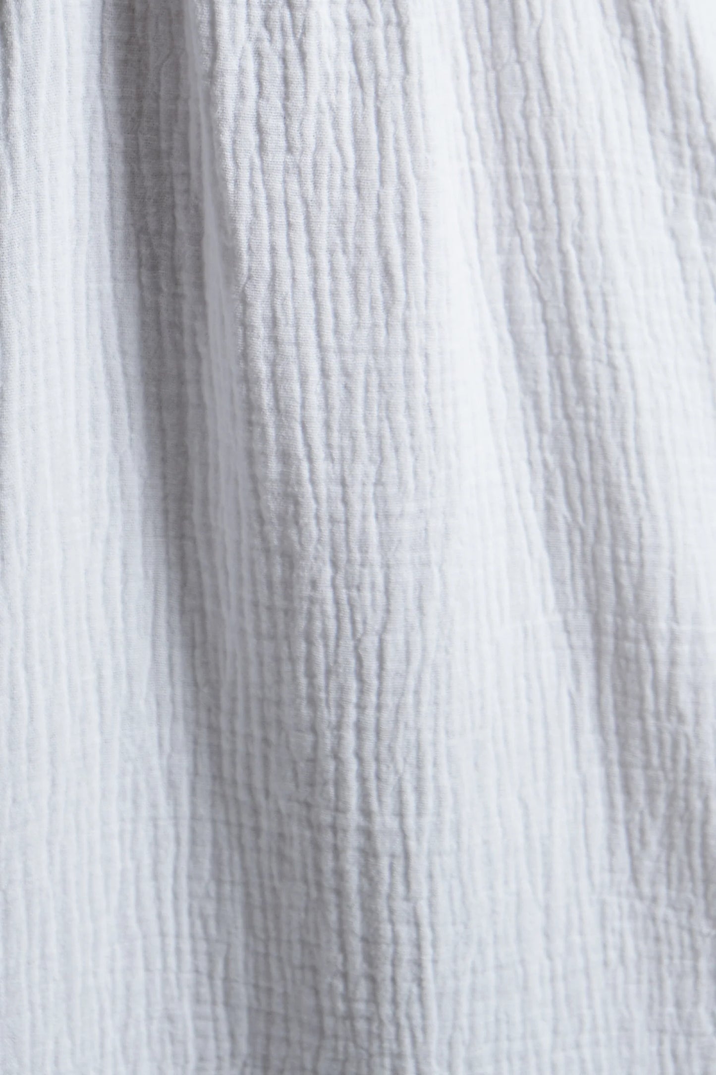 Abinaya Double Gauze Short Sleeved Shirt - White