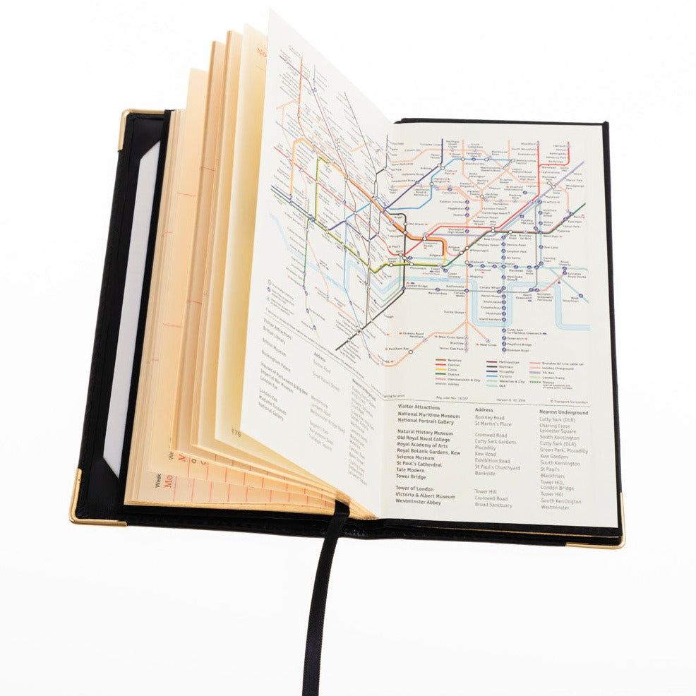 2026 Wallet Diary - Week-to-View Planner -  Black