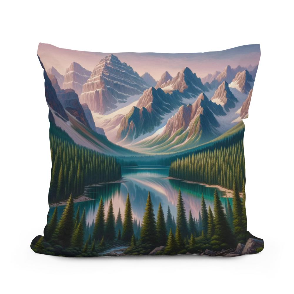 Dawn Mountain Majesty Cotton Cushion