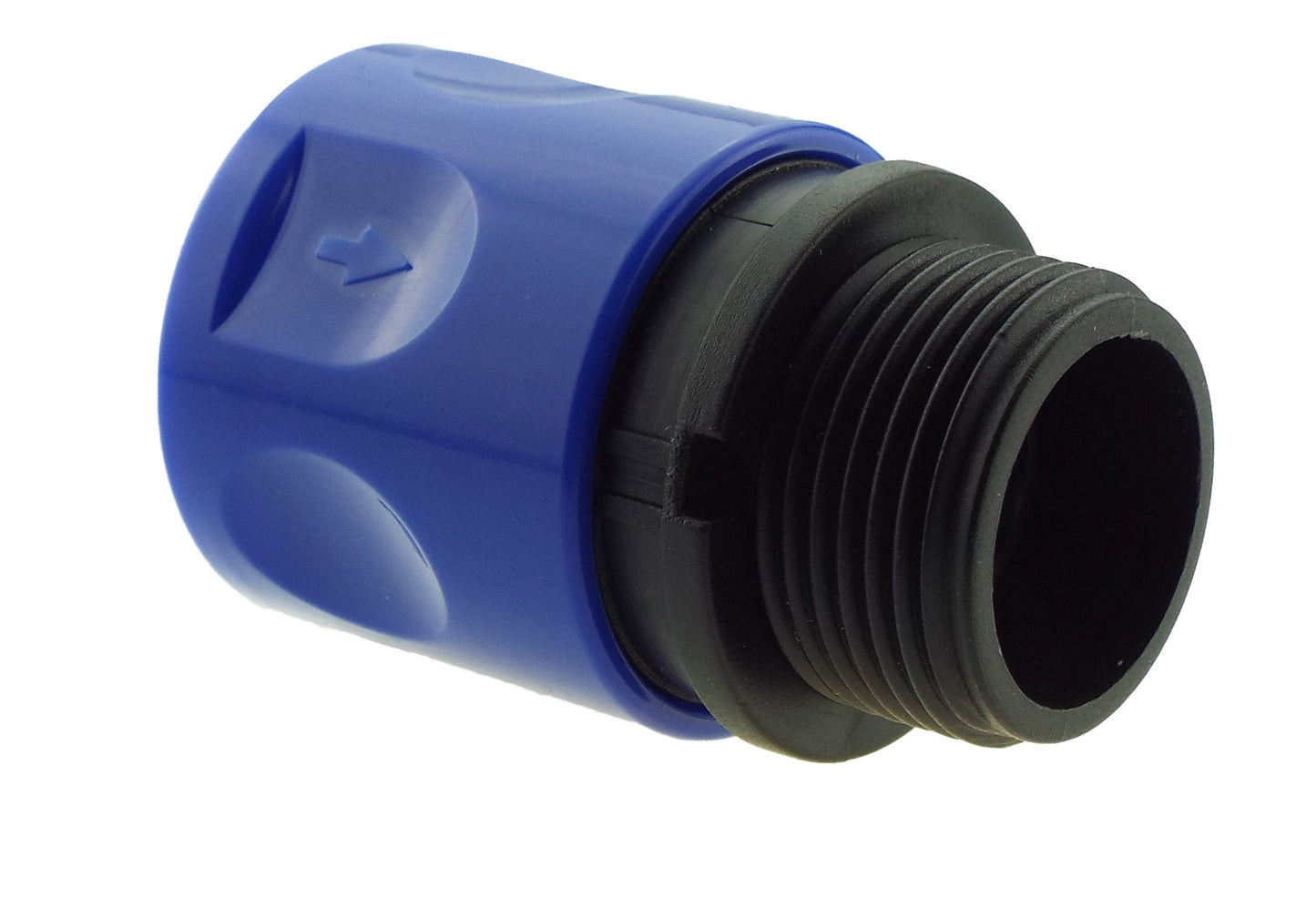 Hose Connector Blue with BSPF- Quick Connect Valve & Hose Connector 3/4" BSPF