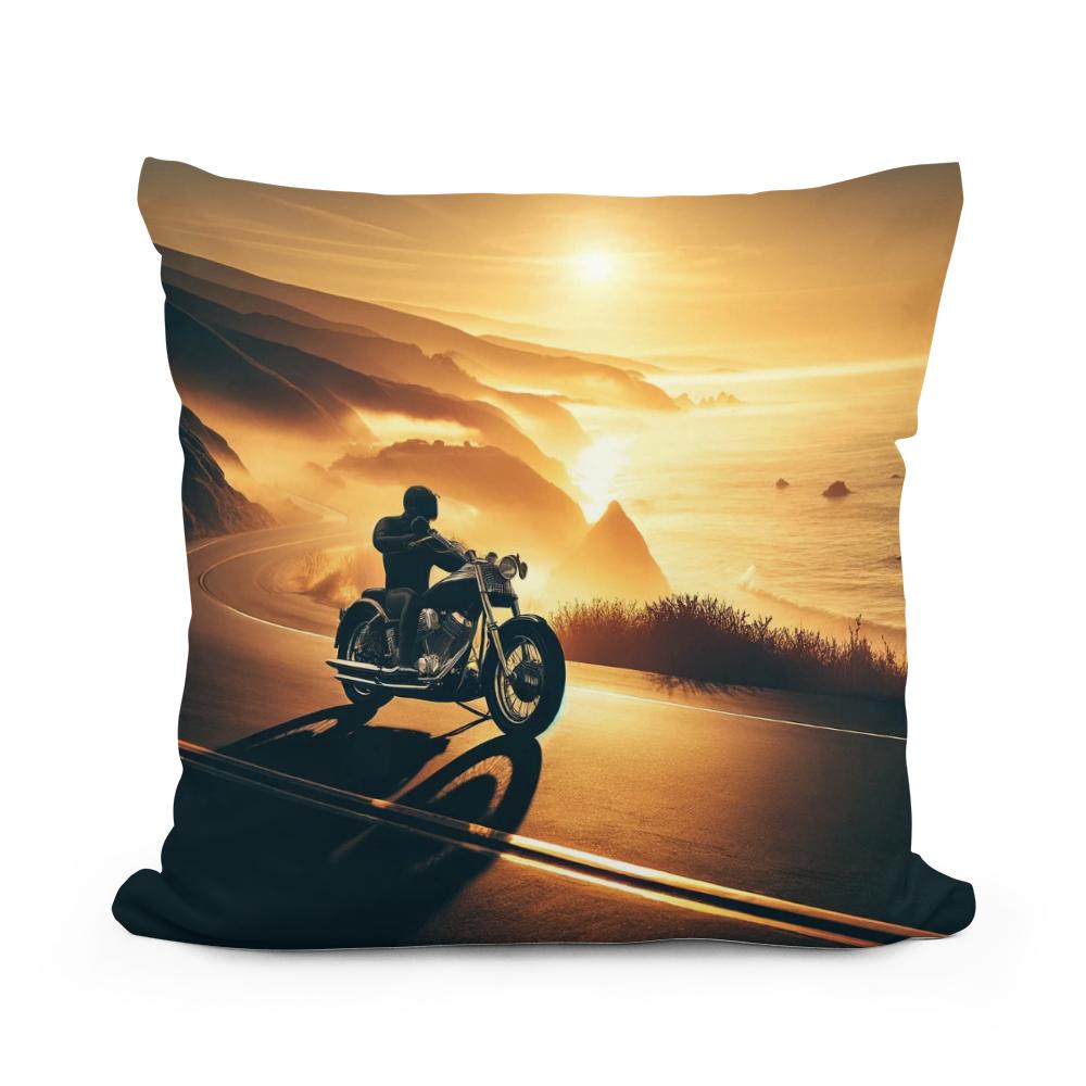 Coastal Freedom Ride Cotton Cushion