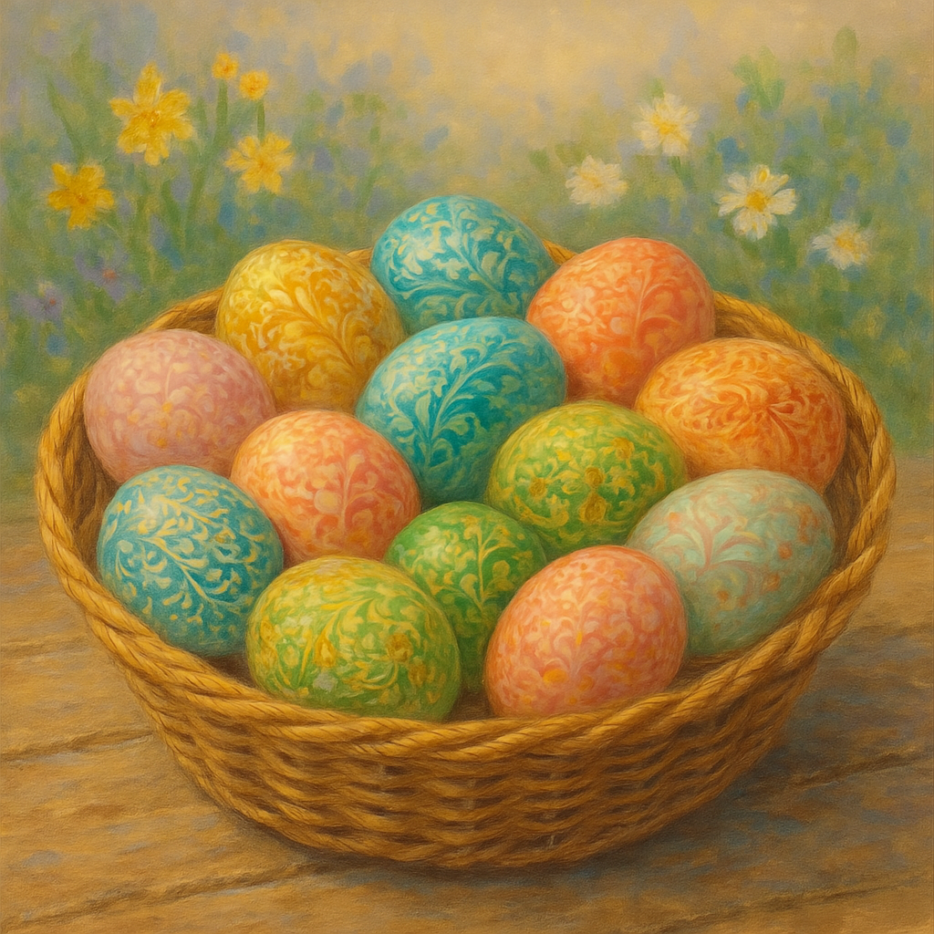 Easter Egg Bounty Canvas