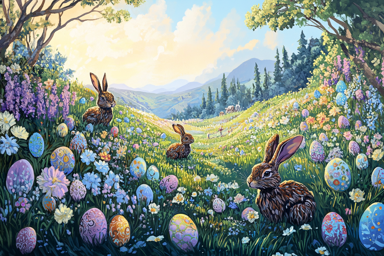 Easter Meadow Canvas