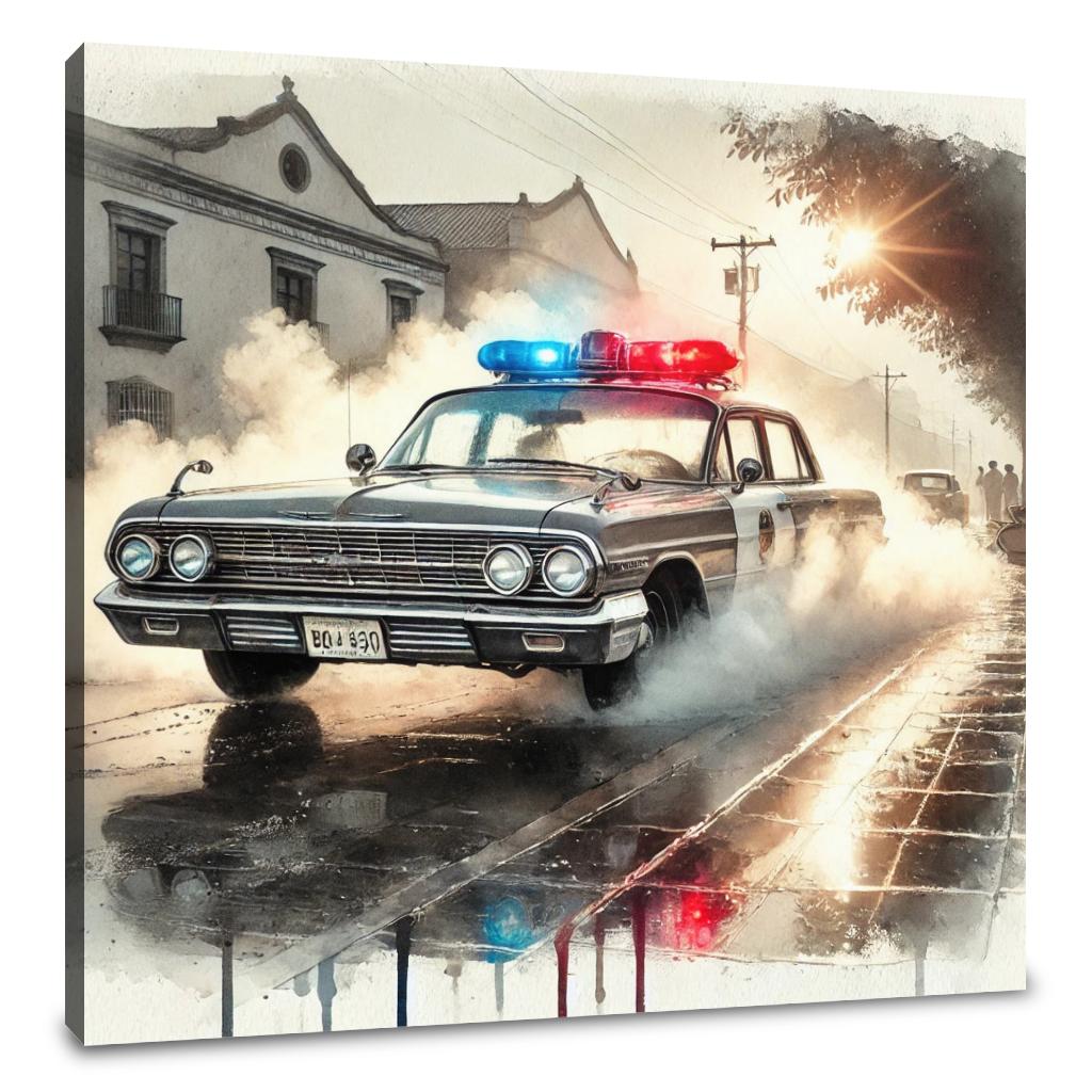 Vintage Patrol Reflections Canvas
