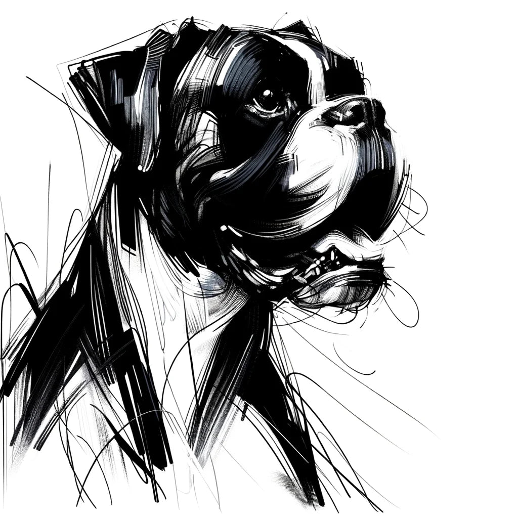 Echoes of Expression Emotional Boxer Canvas