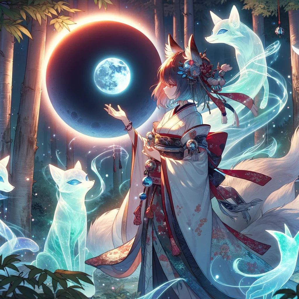 Eclipse Fox Spirit Bond Cotton Cushion
