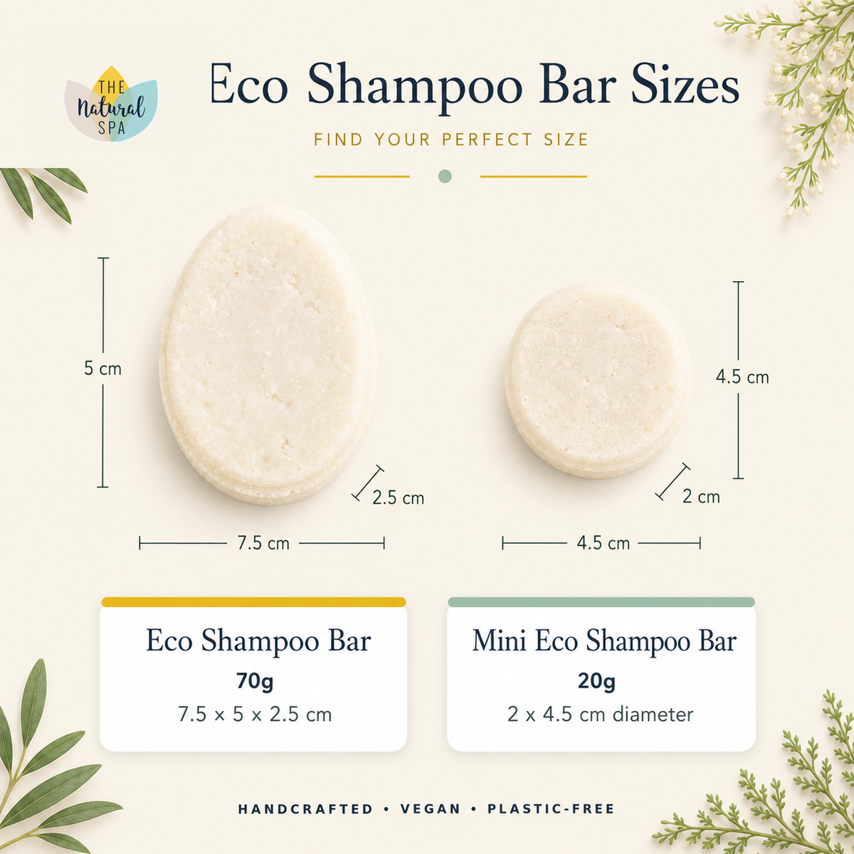 Mint Eco Shampoo Bar | Soap-Free Solid Shampoo | 70g or 20g