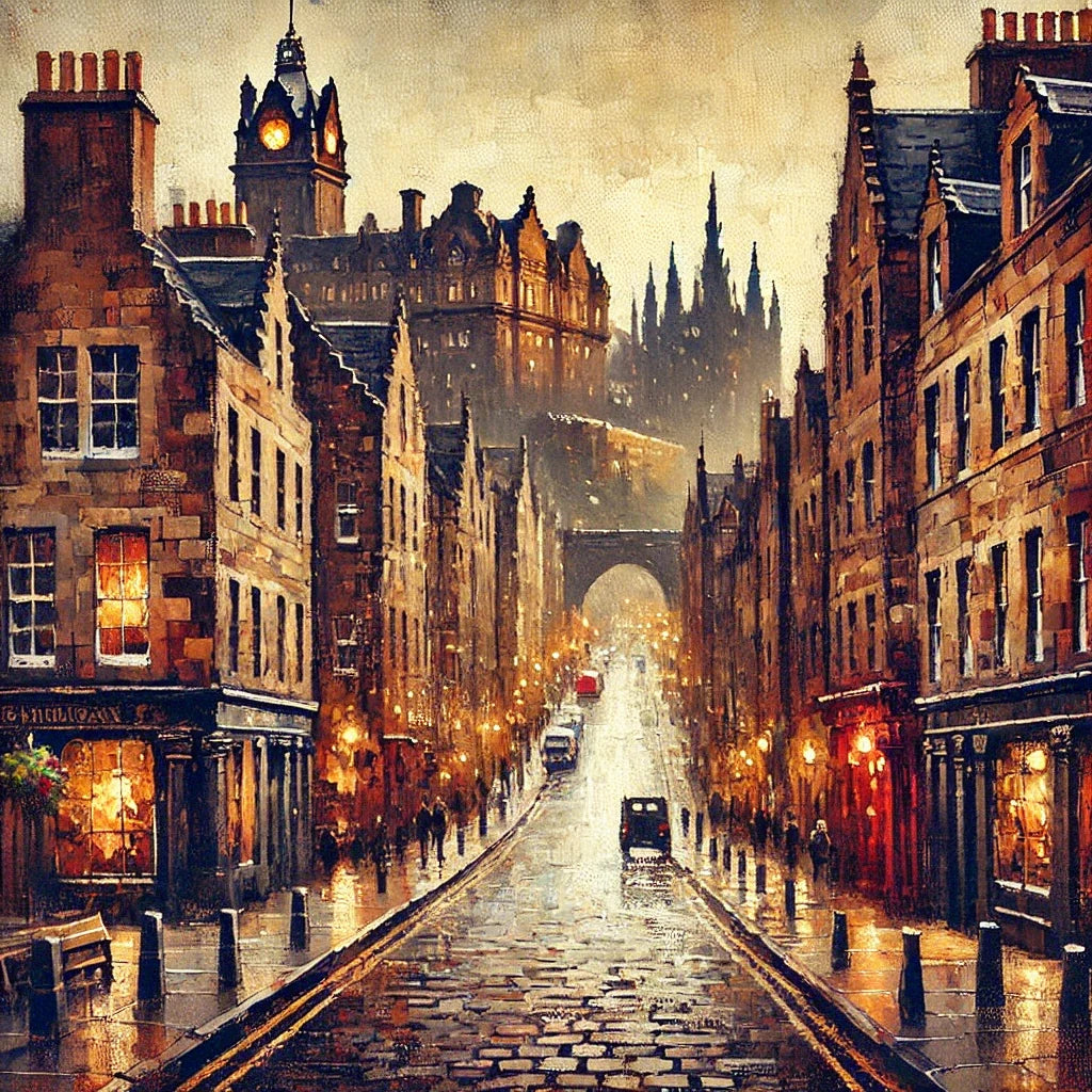 Edinburgh Evening Canvas