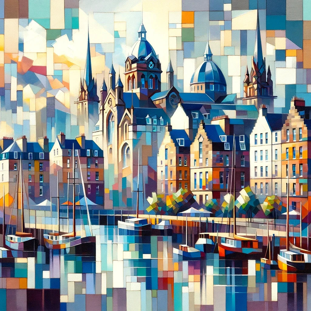 Edinburgh's Cubist Leith Marina Canvas