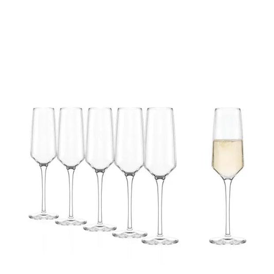 Stolzle Experience Champagne Flutes - 190ml - Set of 6