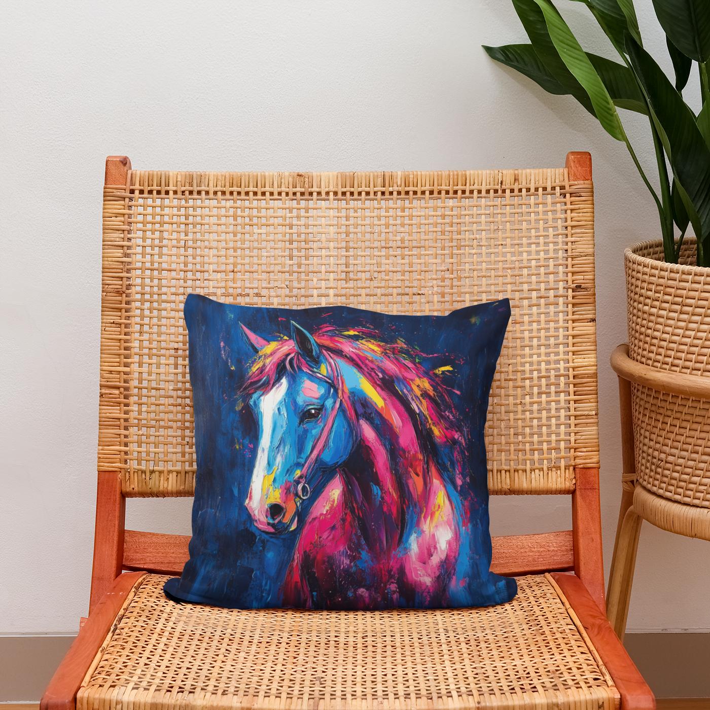 Electric Equine Cotton Cushion