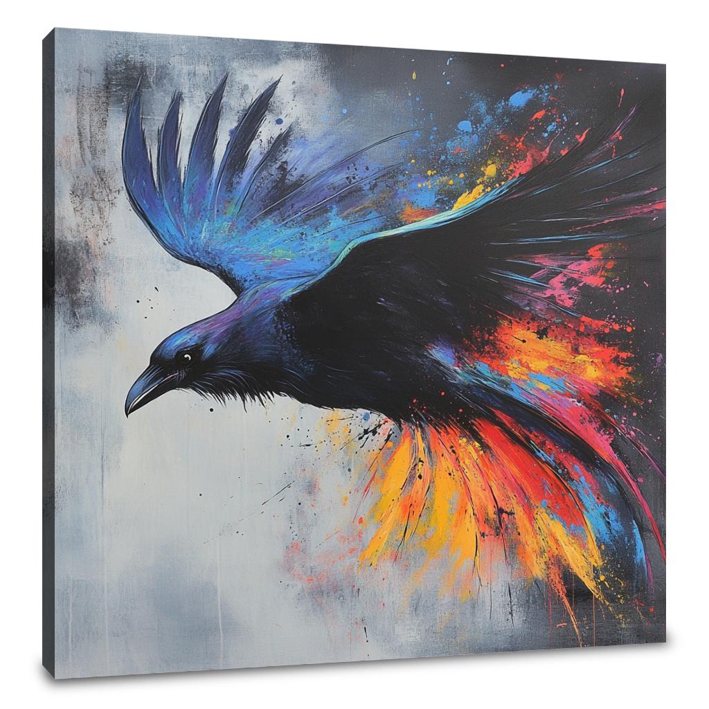 Majestic Raven Dance Canvas