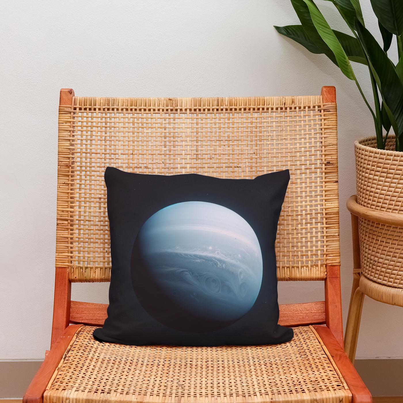 Uranus' Celestial Calm Cotton Cushion