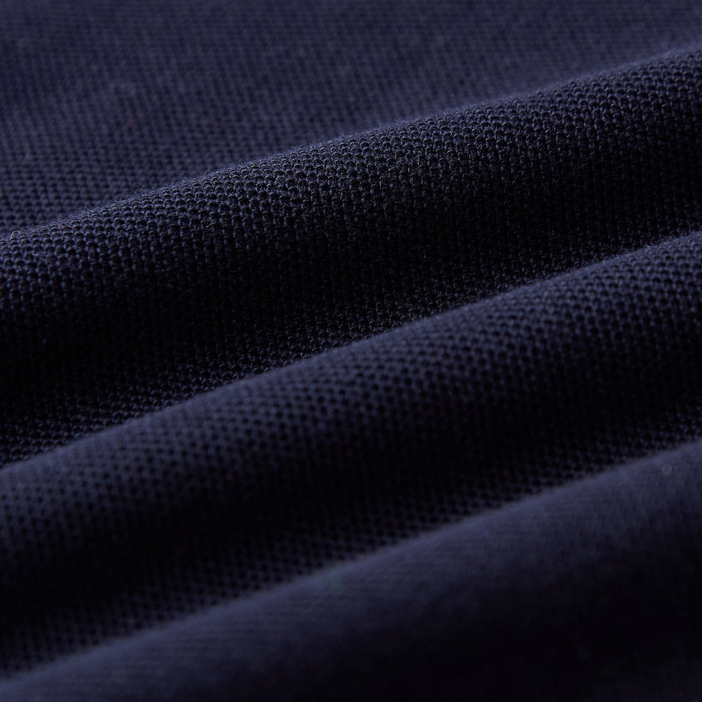 Egan men's shorts sleeve zip neck pique polo - Navy