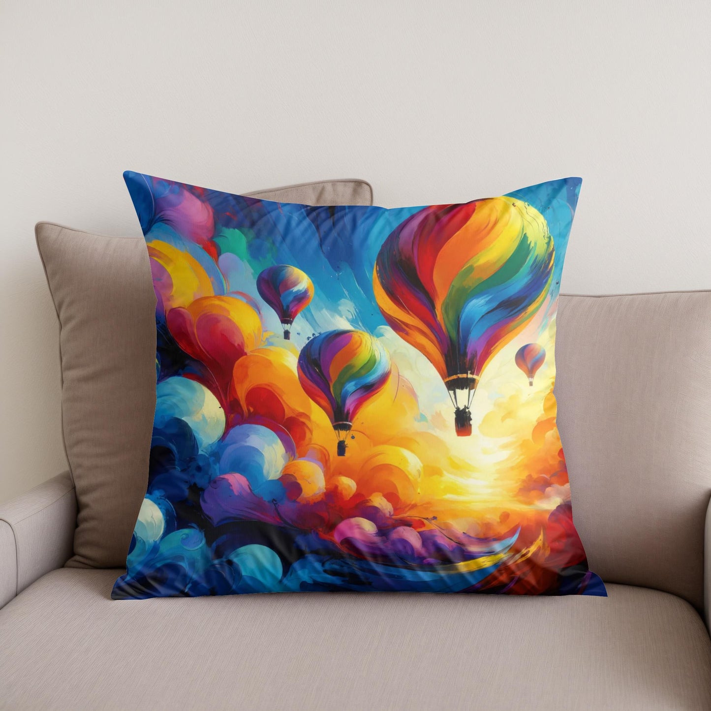 Abstract Horizons Cotton Cushion