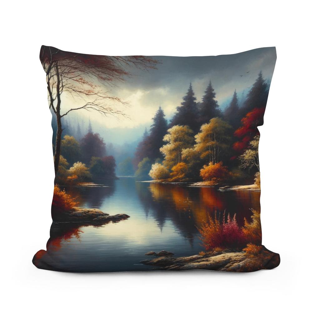 Autumn Tranquility Cotton Cushion