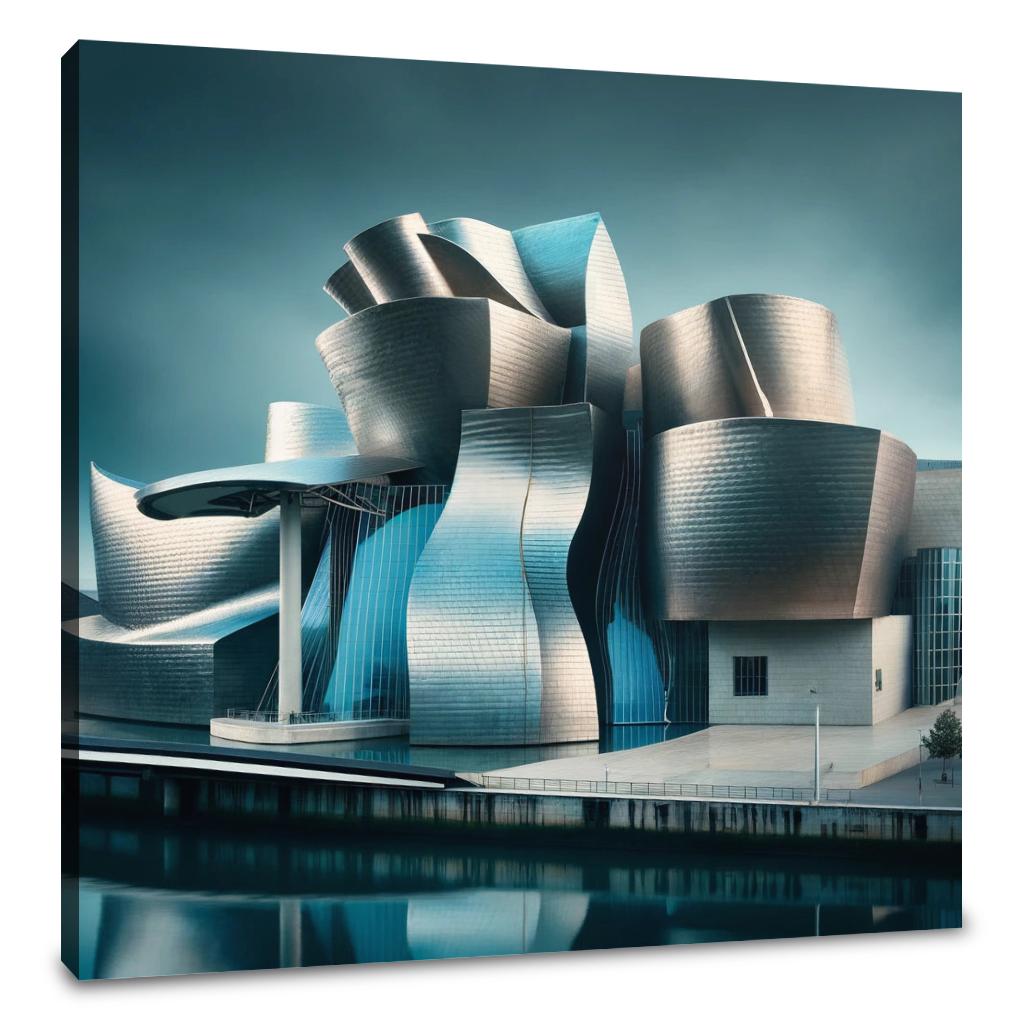 Guggenheim Bilbao Reflection Canvas