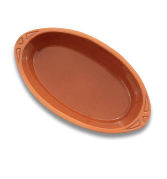 Large Casserole Dish, Inner Glazed, 2000ml, 33cm
