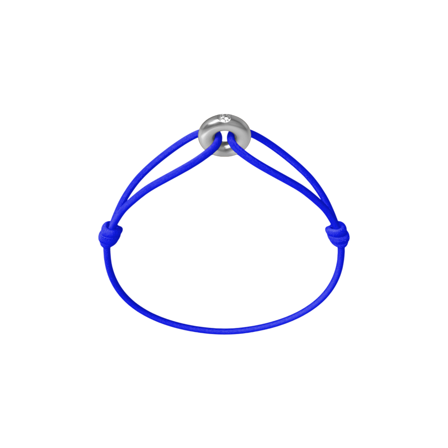 Mini Silver Soho Diamond Cord Bracelet