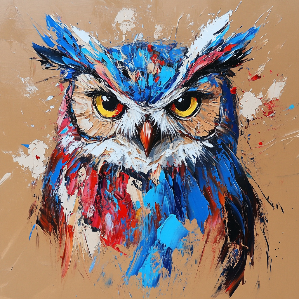 Electric Owl Canvas