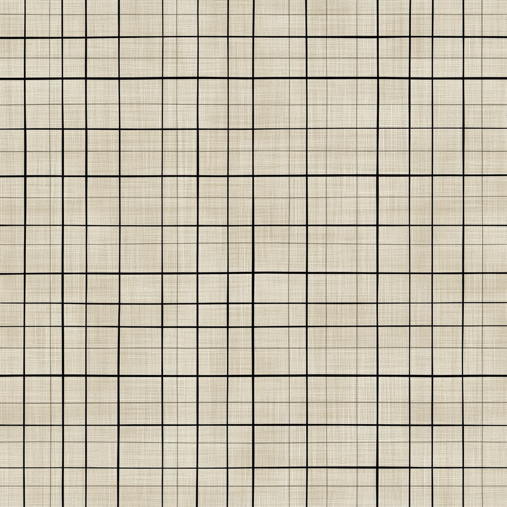 Elegant Grid Cotton Cushion
