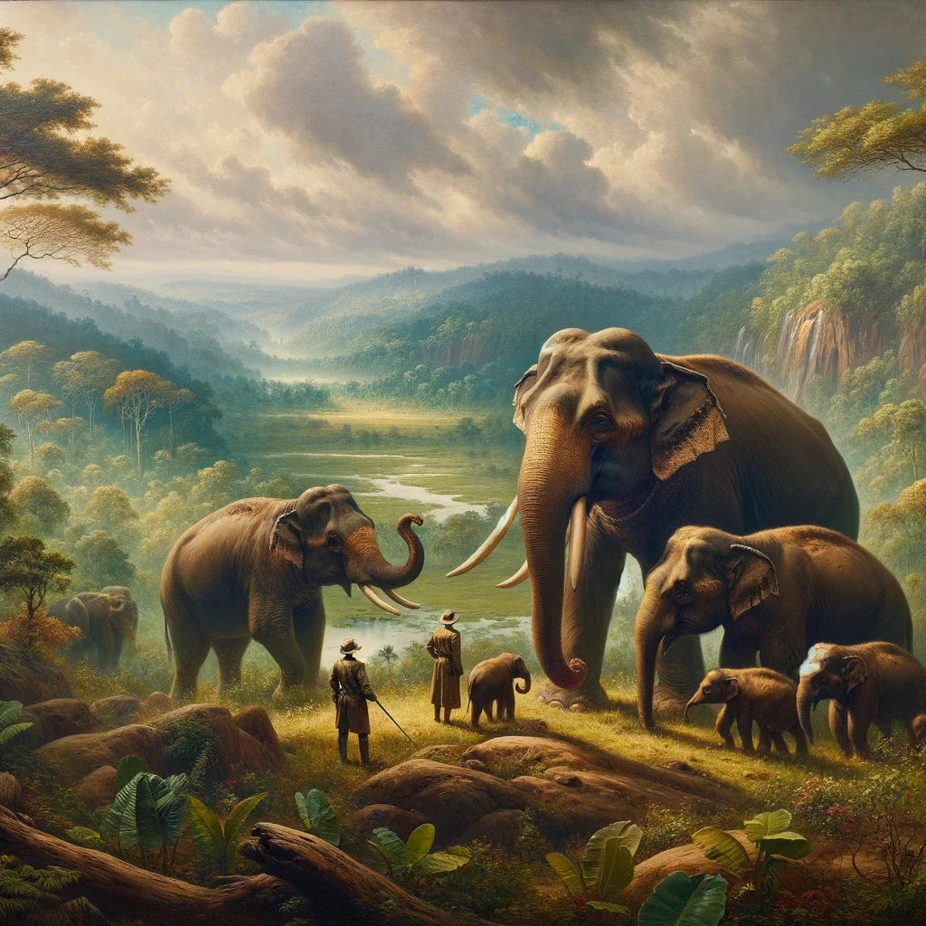 Elephant Majesty in Yala Canvas