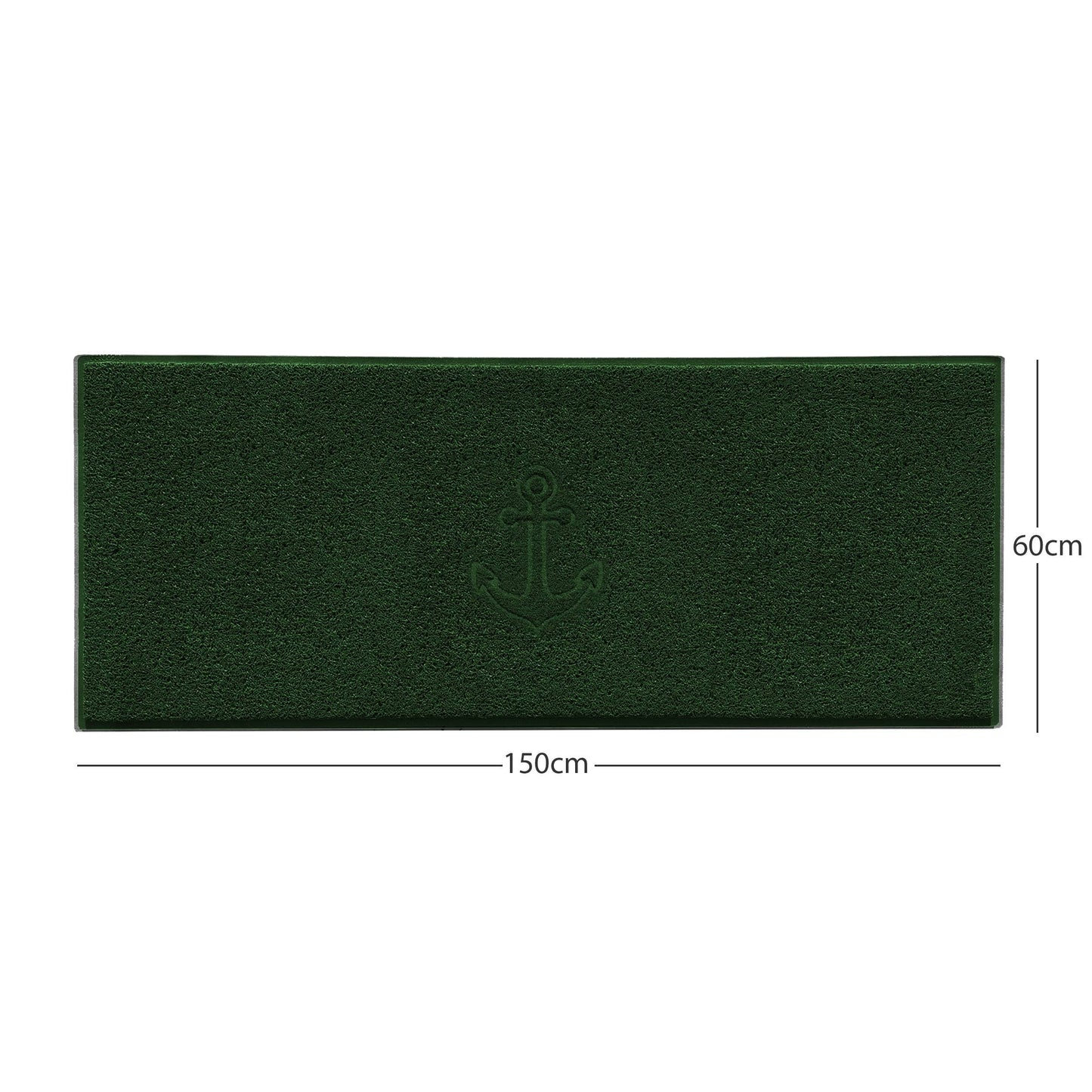 "Anchors Away" Grey Spaghetti Door Mat