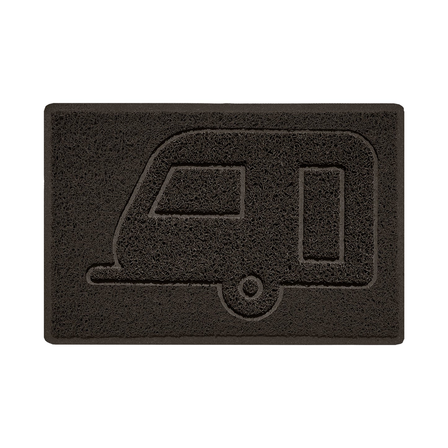Embossed Spaghetti Outdoor Doormat - Brown
