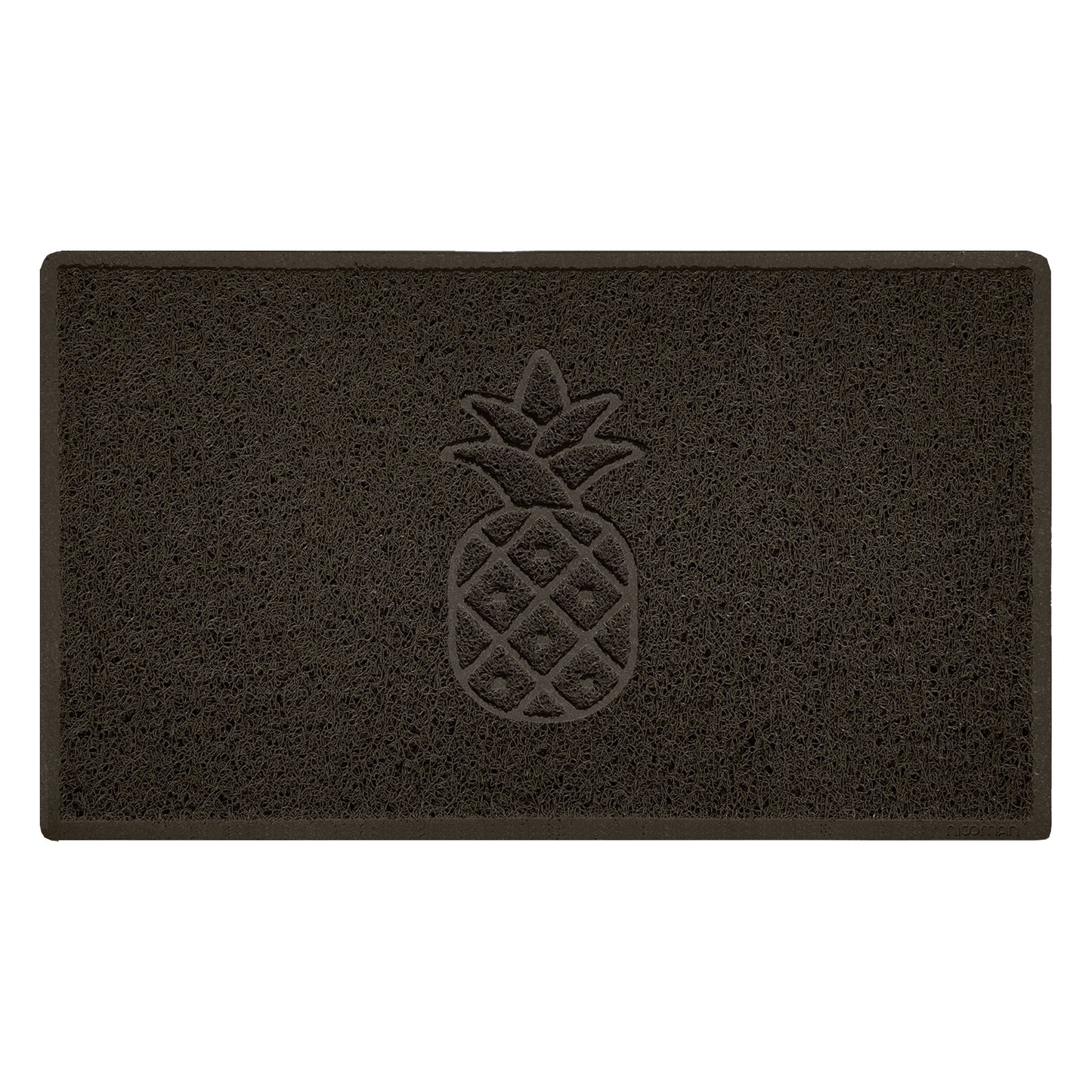 Embossed Spaghetti Outdoor Doormat - Brown