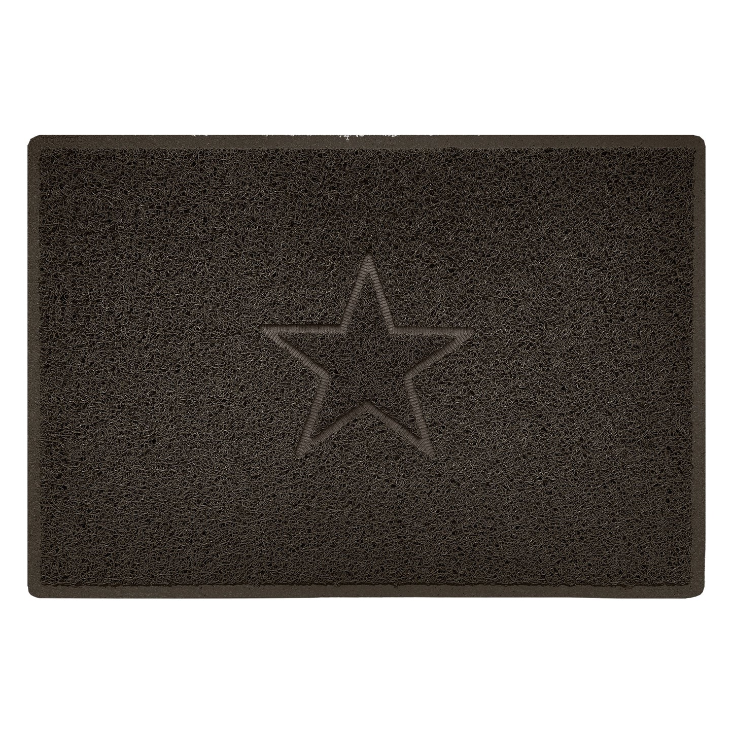 Embossed Spaghetti Outdoor Doormat - Brown