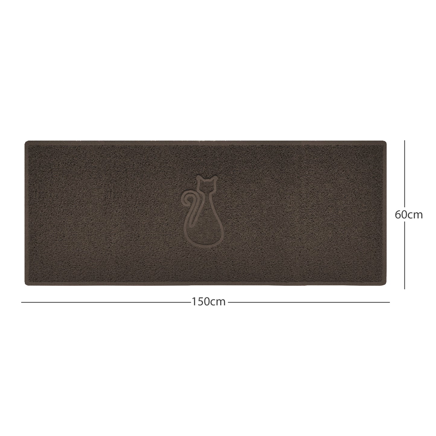 "Cat" Embossed Loofah Textured Spaghetti Door Mat