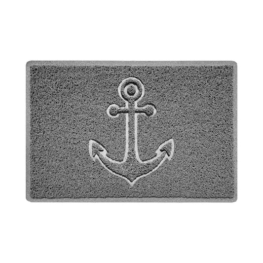 "Anchors Away" Grey Spaghetti Door Mat