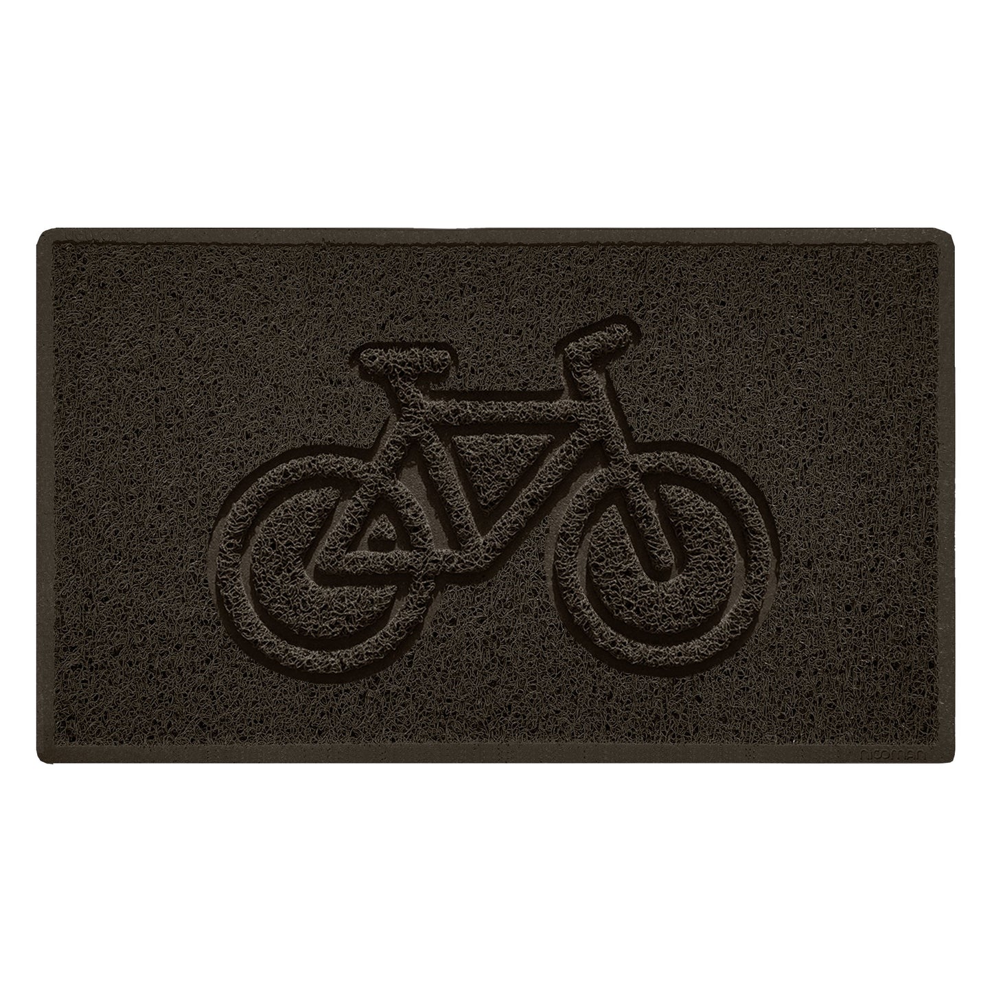 Embossed Spaghetti Outdoor Doormat - Brown