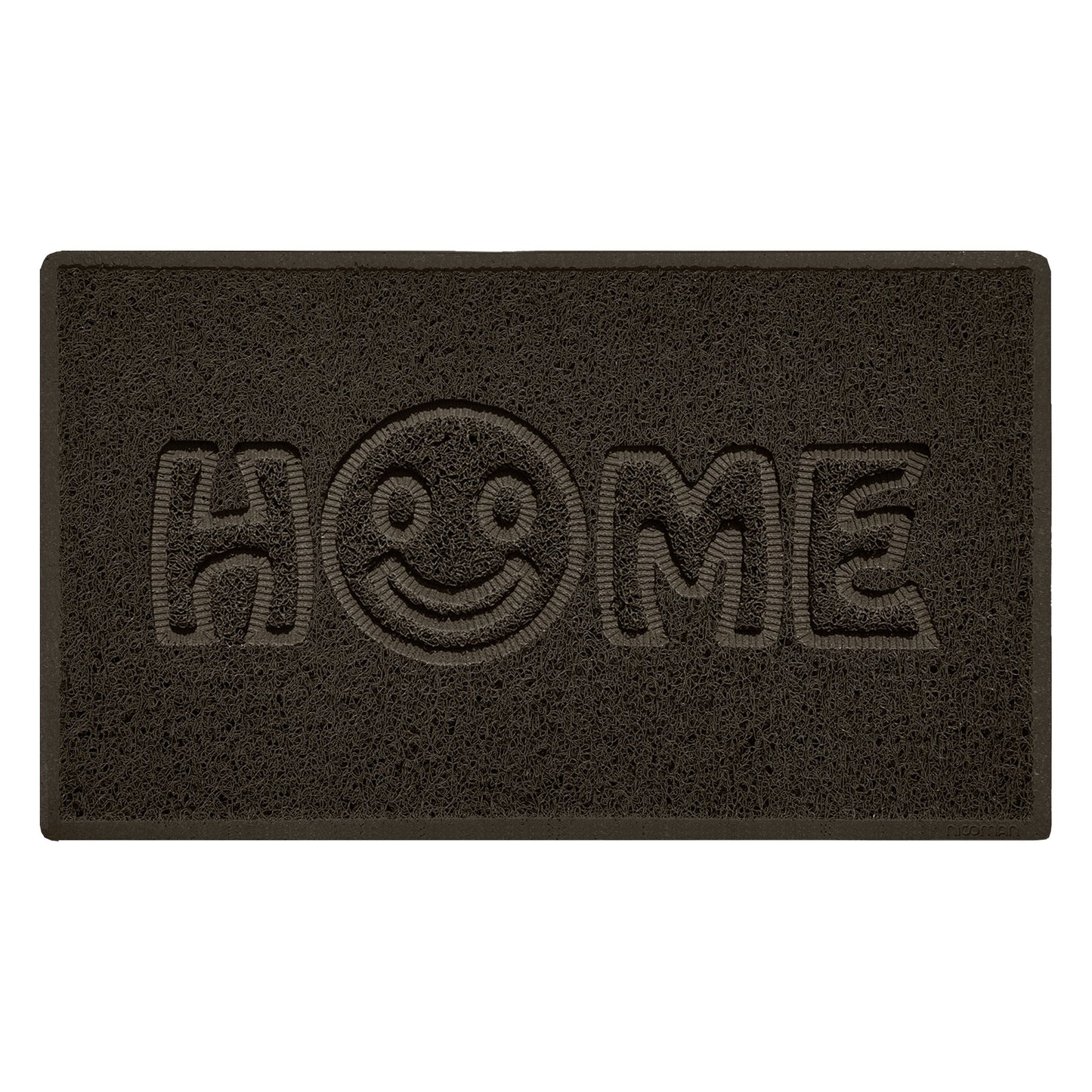 Embossed Spaghetti Outdoor Doormat - Brown