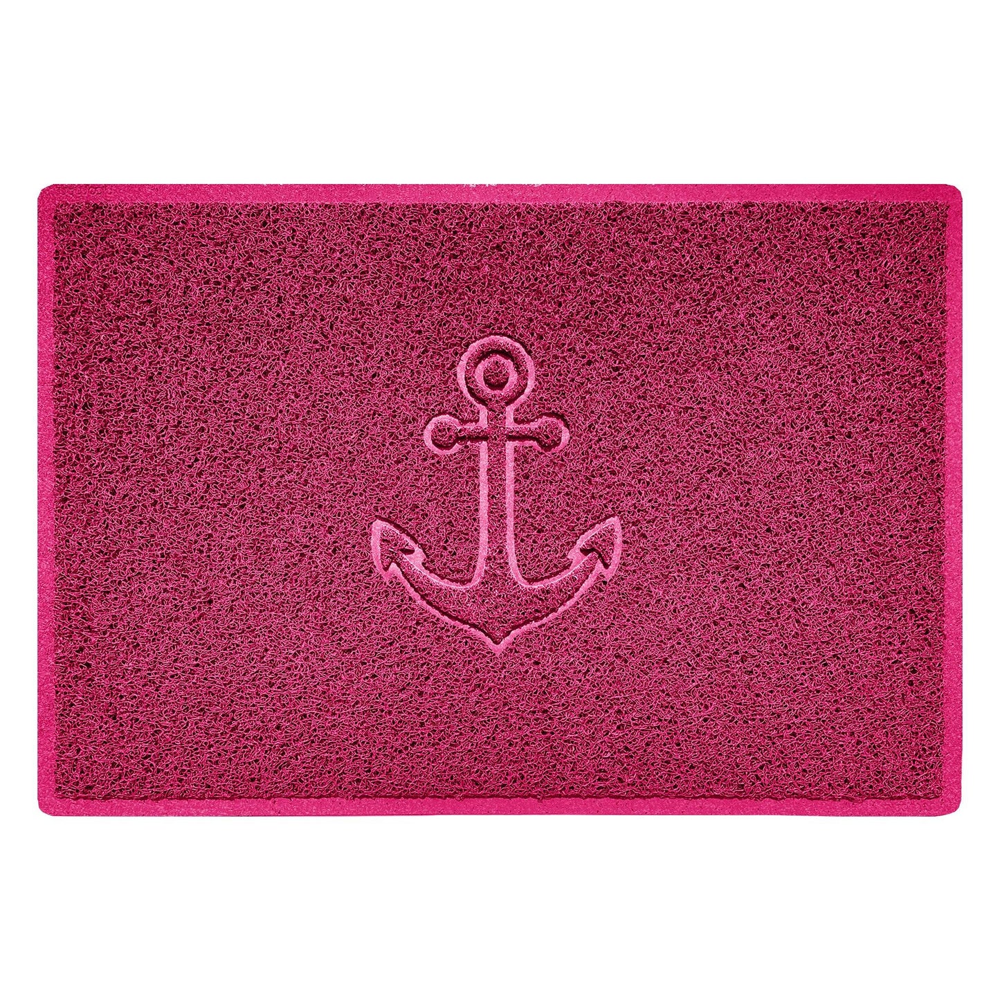 "Anchors Away" Grey Spaghetti Door Mat