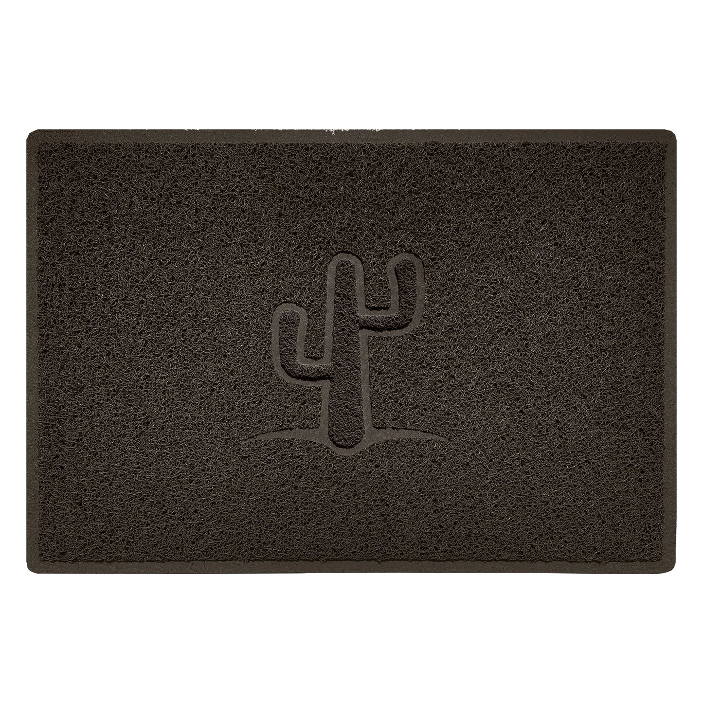Embossed Spaghetti Outdoor Doormat - Brown