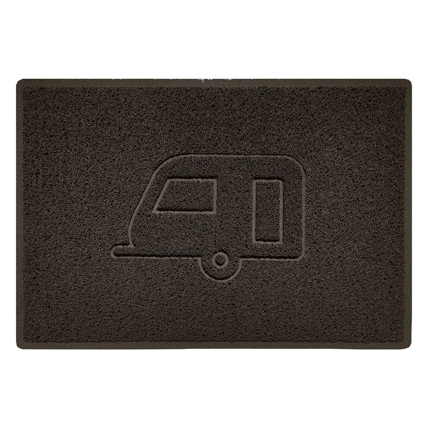 Embossed Spaghetti Outdoor Doormat - Brown