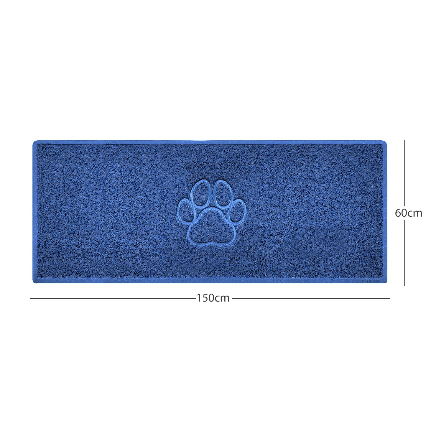 "Paw Print" Embossed Loofah Textured Spaghetti Door Mat
