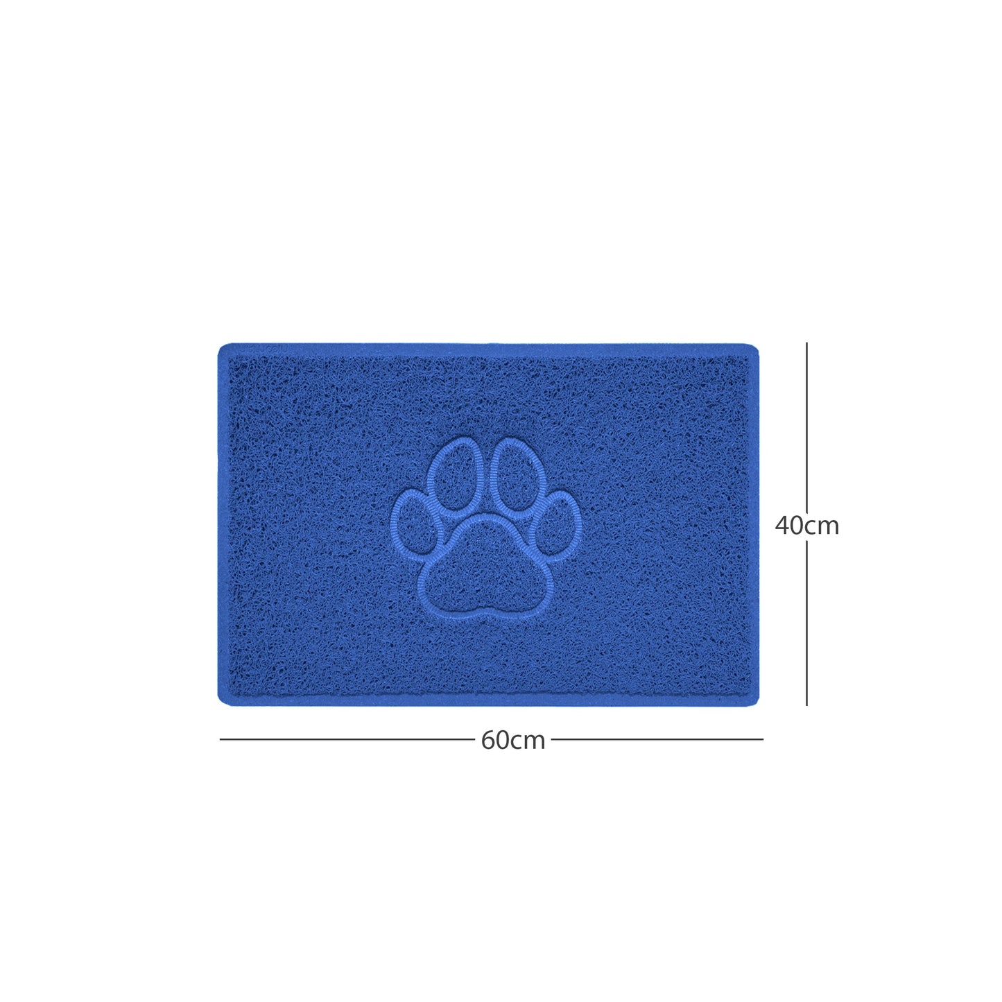 "Paw Print" Embossed Loofah Textured Spaghetti Door Mat