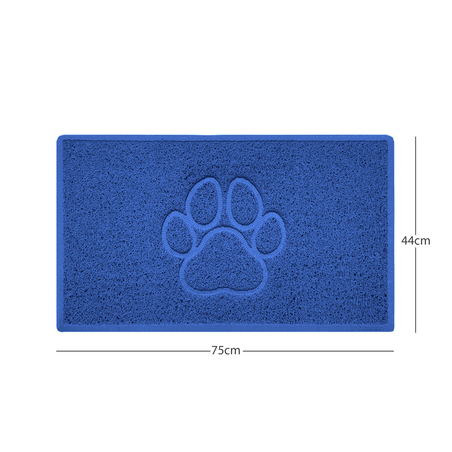 "Paw Print" Embossed Loofah Textured Spaghetti Door Mat