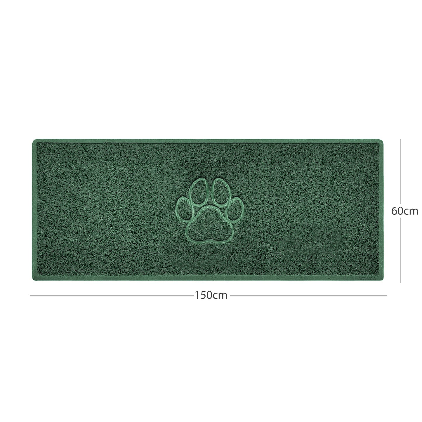 "Paw Print" Embossed Loofah Textured Spaghetti Door Mat