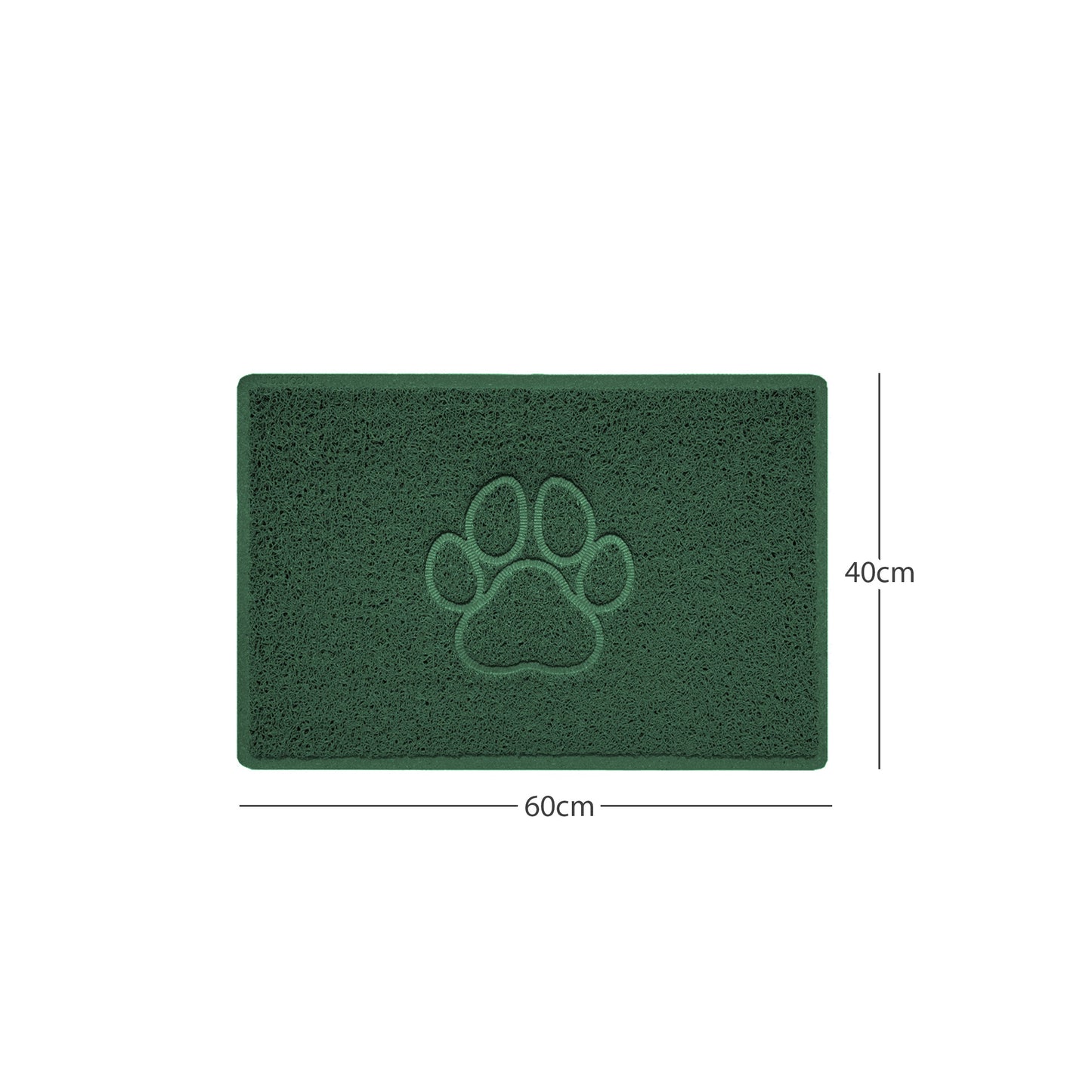 "Paw Print" Embossed Loofah Textured Spaghetti Door Mat